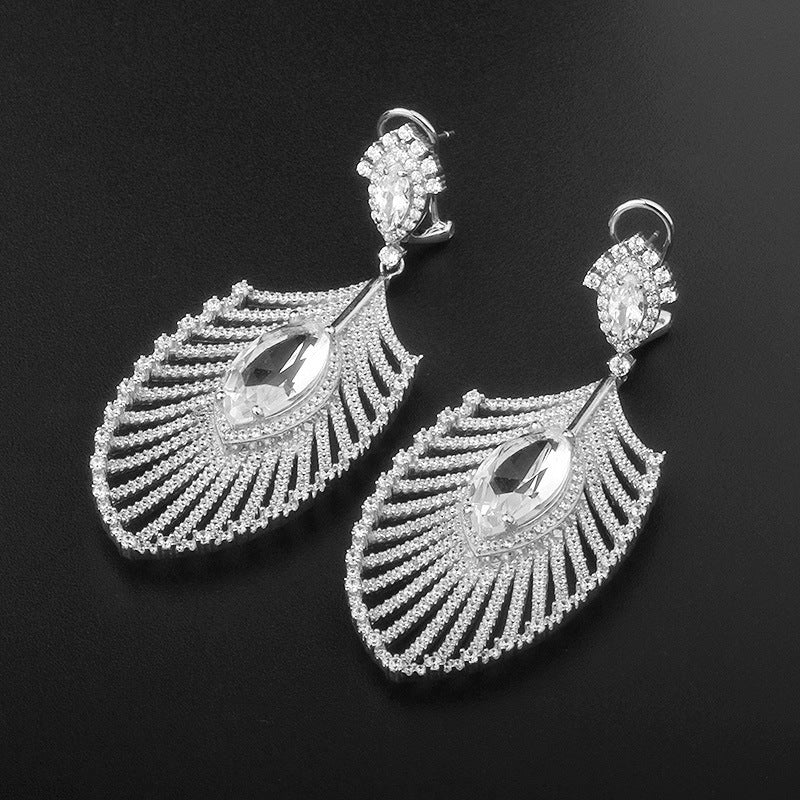 925° Silver Leaf Earrings &quot;Infinara&quot;