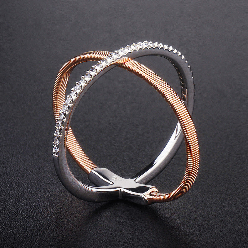 925° Silver Twist Rope Ring &quot;Calidra&quot;