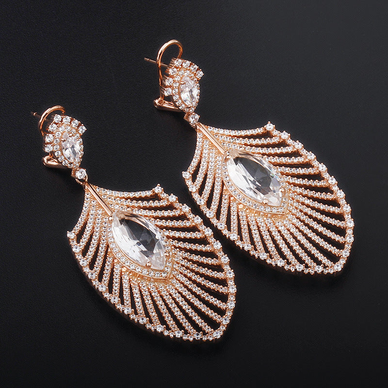 925° Silver Leaf Earrings &quot;Infinara&quot;