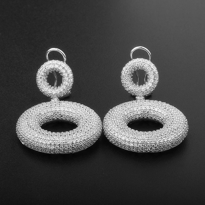 925° Silver Round Earrings &quot;Marvolo&quot;