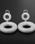 925° Silver Round Earrings "Marvolo"