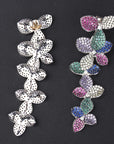 925° Silver Rainbow Flower Earrings "Nuvolo"