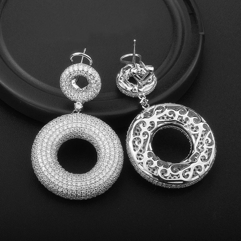 925° Silver Round Earrings &quot;Marvolo&quot;