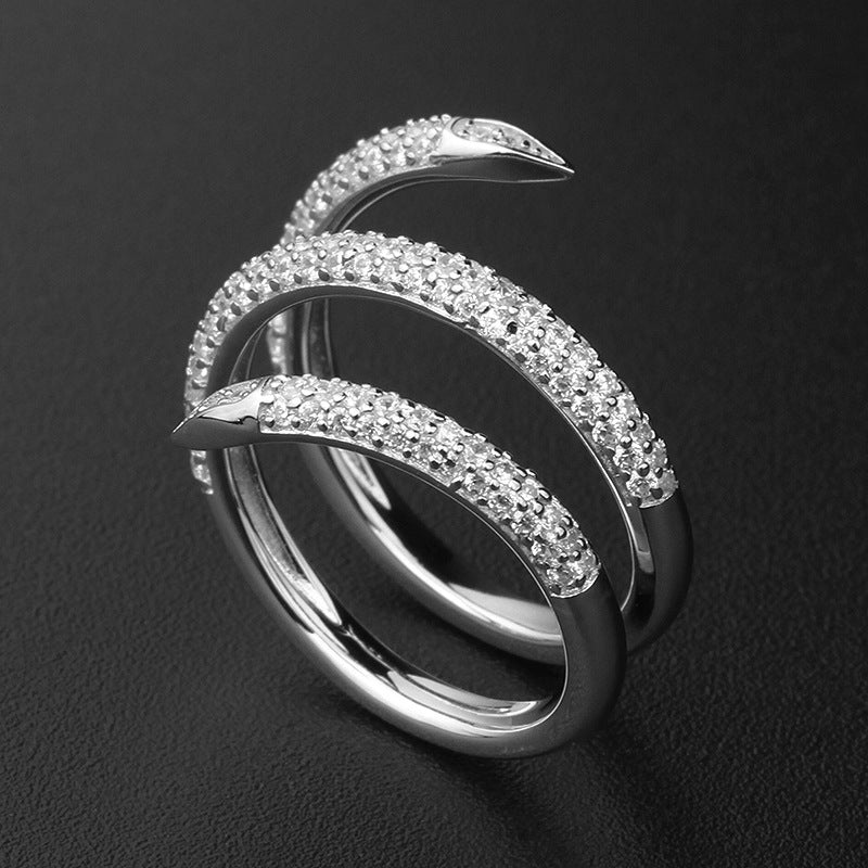 925° Silver Spiral Ring &quot;Cynthara&quot;